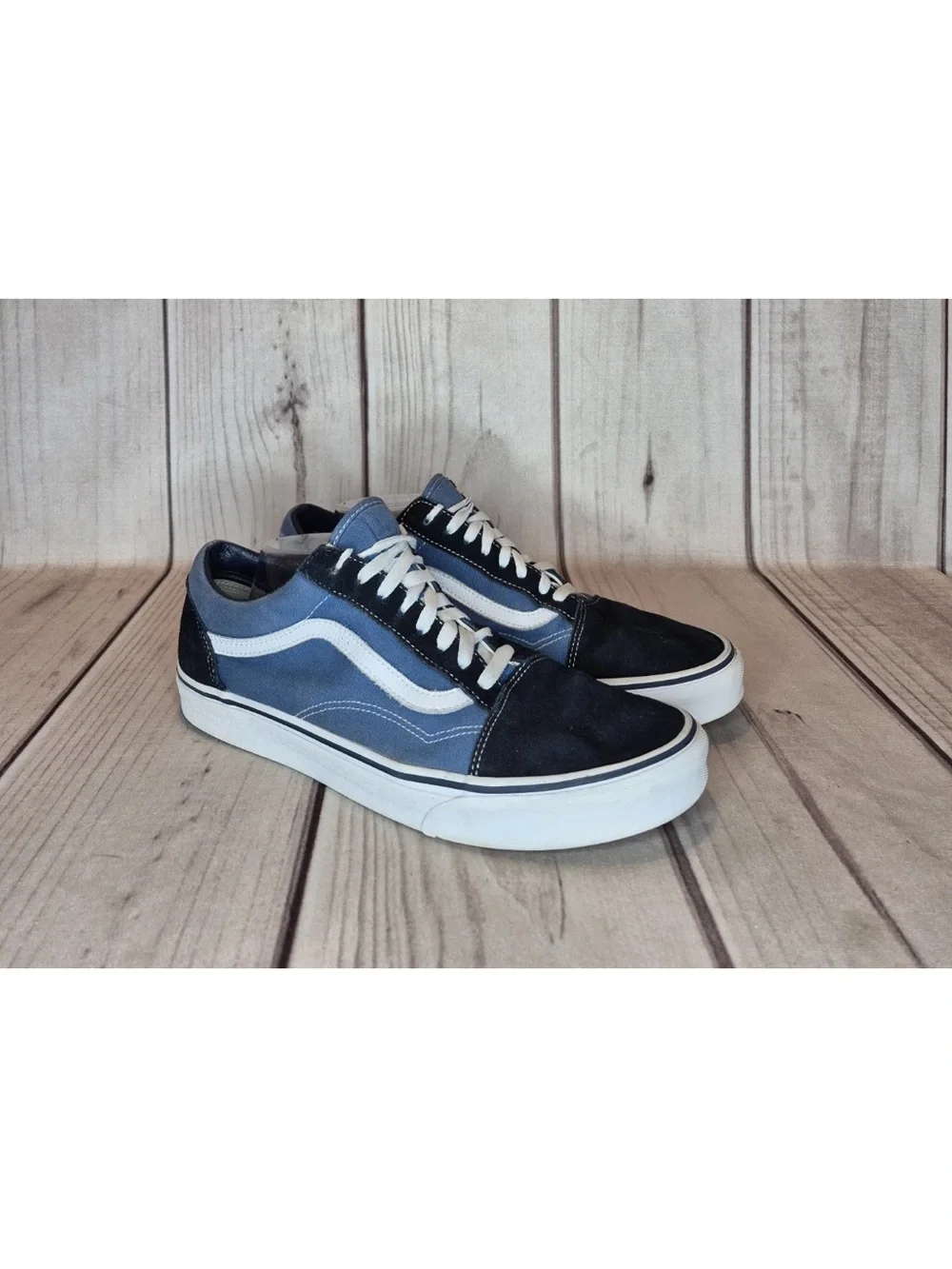 Vans Off The Wall Old Skool Men's Size 12 Black Suede Skateboarding Shoes